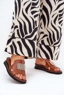 Sandał Klapki Model Sarela RMR2267-9 Brown - Step in style
