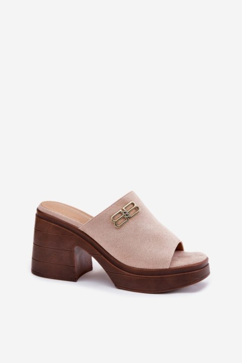Klapki damskie Model Vinceza 17400 Beige Klapki damskie Model Vinceza 17400 Beige