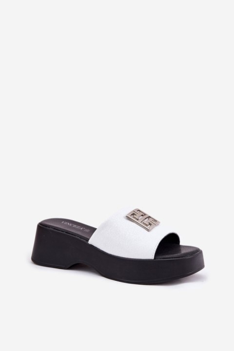 Sandał Klapki Model Vinceza 79526 White - Step in style Sandał Klapki Model Vinceza 79526 White - Step in style
