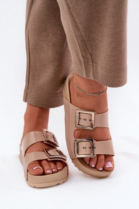 Klapki damskie Model Zaxy NN285092 Beige Klapki damskie Model Zaxy NN285092 Beige