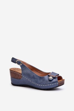 Sandały damskie Model Comfort Shoes 24SD98-6230 Efravia Blue