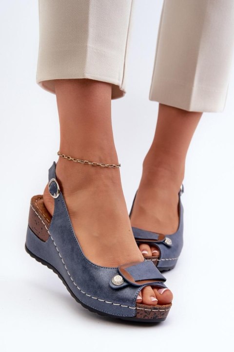 Sandały damskie Model Comfort Shoes 24SD98-6230 Efravia Blue Sandały damskie Model Comfort Shoes 24SD98-6230 Efravia Blue