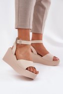 Sandały Model Efrina PP39M Beige - Step in style
