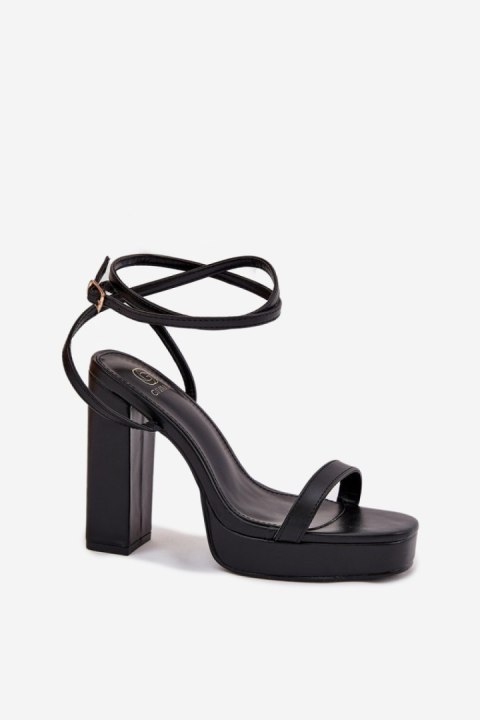 Sandały Model Fevenne SQC-168 Black - Step in style Sandały Model Fevenne SQC-168 Black - Step in style