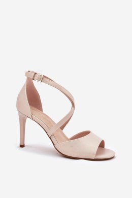 Sandały Model Sergio Leone SK432 Perła Beige - Step in style