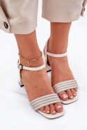 Sandały damskie Model Vinceza 62228 Beige