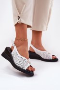 Sandały damskie skórzane Model Vinceza 79529 White