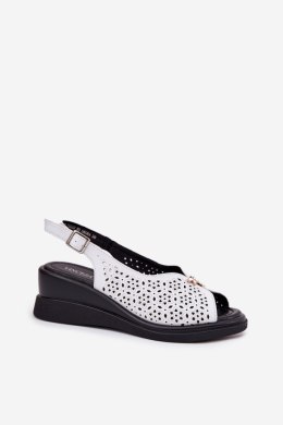 Sandały damskie skórzane Model Vinceza 79529 White