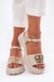Sandały damskie skórzane Model Vinceza 79541 Beige