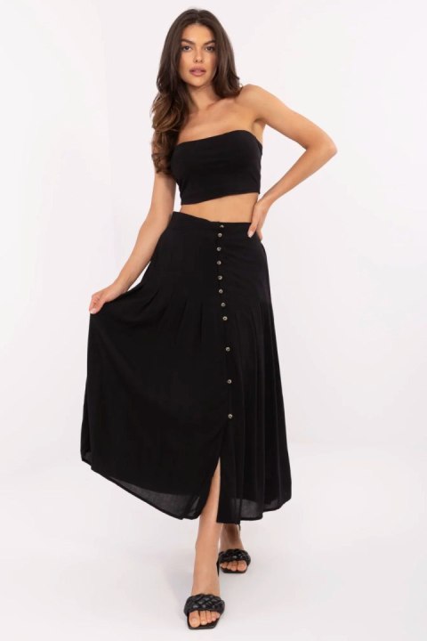 Spódnica damska plisowana Model D73761M50187B Black - Sublevel Spódnica damska plisowana Model D73761M50187B Black - Sublevel