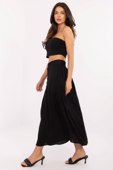Spódnica damska plisowana Model D73761M50187B Black - Sublevel Spódnica damska plisowana Model D73761M50187B Black - Sublevel