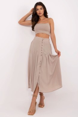 Spódnica damska plisowana Model D73761M50187B Dark Beige - Sublevel