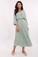 Spódnica damska plisowana Model D73761M50187B Pistacja - Sublevel
