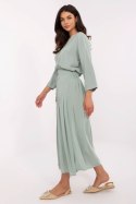 Spódnica damska plisowana Model D73761M50187B Pistacja - Sublevel