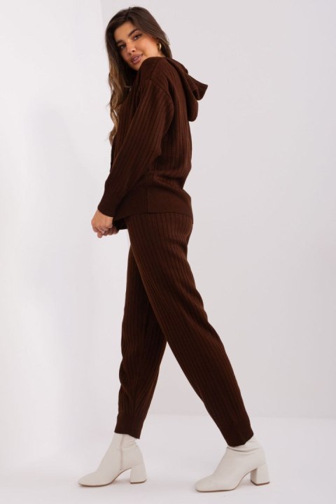Komplet damski Model BA-KMPL-2211.13P Dark Brown - Badu Komplet damski Model BA-KMPL-2211.13P Dark Brown - Badu