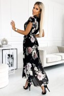 Sukienka damska Model 434-2 Lisa Flowers/Black - Numoco