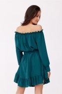 Sukienka damska Model Cindy BUT SUK0400 Bottle Green - Roco Fashion