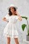 Sukienka damska Model EKR SUK0291 Ecru - Roco Fashion