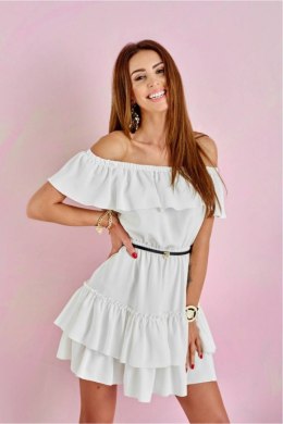 Sukienka damska Model EKR SUK0291 Ecru - Roco Fashion