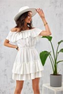 Sukienka damska Model EKR SUK0291 Ecru - Roco Fashion