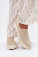 Trampki damskie Tenisówki wsuwane Model Big Star RR274721 Beige
