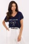 Bluzka T-shirt Damski Model CLM-TS-1727.90 Navy - Factory Price