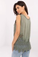 Bluzka damska Top ażurowy haftowany Model MI-BZ-9005.69 khaki