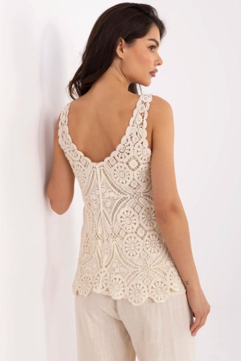 Bluzka damska i Top Zestaw Model MI-BZ-9006.75 Beige - Italy Moda Bluzka damska i Top Zestaw Model MI-BZ-9006.75 Beige - Italy Moda