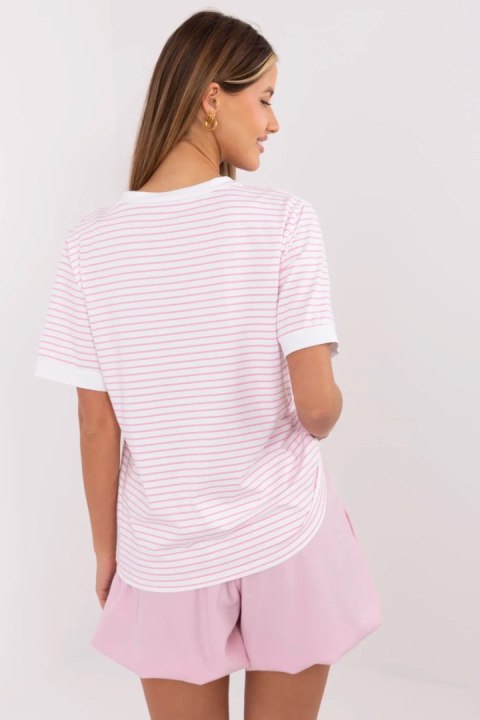 Bluzka damska Model MI-BZ-M6312-2.93 Fluo Pink - Italy Moda Bluzka damska Model MI-BZ-M6312-2.93 Fluo Pink - Italy Moda