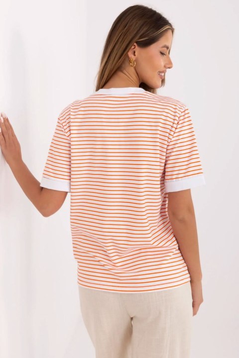 Bluzka damska Model MI-BZ-M6312-2.93 Orange - Italy Moda Bluzka damska Model MI-BZ-M6312-2.93 Orange - Italy Moda