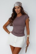 Bluzka damska Model Shira 286144909 Mocca - LaBalancia