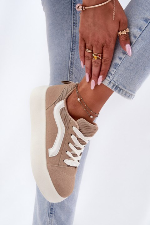 Buty Sportowe Sneakersy damskie Model Tellnira BL606P Khaki Buty Sportowe Sneakersy damskie Model Tellnira BL606P Khaki