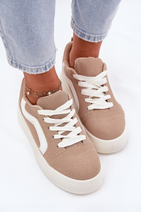 Buty Sportowe Sneakersy damskie Model Tellnira BL606P Khaki Buty Sportowe Sneakersy damskie Model Tellnira BL606P Khaki