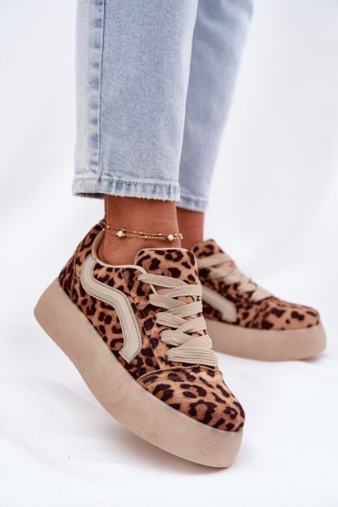 Buty Sportowe Sneakersy damskie Model Tellnira BL606P Panterka Buty Sportowe Sneakersy damskie Model Tellnira BL606P Panterka