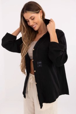 Koszula Damska muślinowa Model DHJ-KS-25157.87 Black - Italy Moda