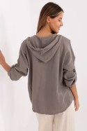 Koszula Damska muślinowa Model DHJ-KS-25157.87 Dark Grey - Italy Moda