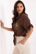 Koszula Damska Model DHJ-KS-8595-1.66 Brown - Italy Moda