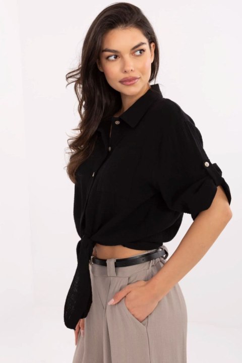 Koszula Damska Model DHJ-KS-8595.11 Black - Italy Moda Koszula Damska Model DHJ-KS-8595.11 Black - Italy Moda