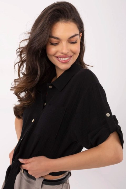 Koszula Damska Model DHJ-KS-8595.11 Black - Italy Moda Koszula Damska Model DHJ-KS-8595.11 Black - Italy Moda