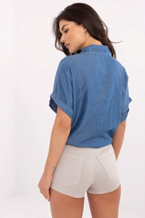 Koszula Damska Model MO-KS-231876.27 Dark Blue - Italy Moda Koszula Damska Model MO-KS-231876.27 Dark Blue - Italy Moda