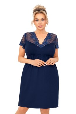 Koszula Nocna damska Plus size Model Livia Plus Size Dark Blue - Donna