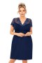 Koszula Nocna damska Plus size Model Livia Plus Size Dark Blue - Donna
