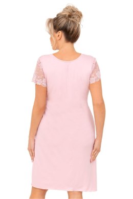Koszula Nocna damska Plus size Model Livia Plus Size Powder Pink - Donna
