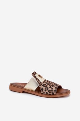 Klapki damskie Model Zazoo 40423 Panterka - Step in style