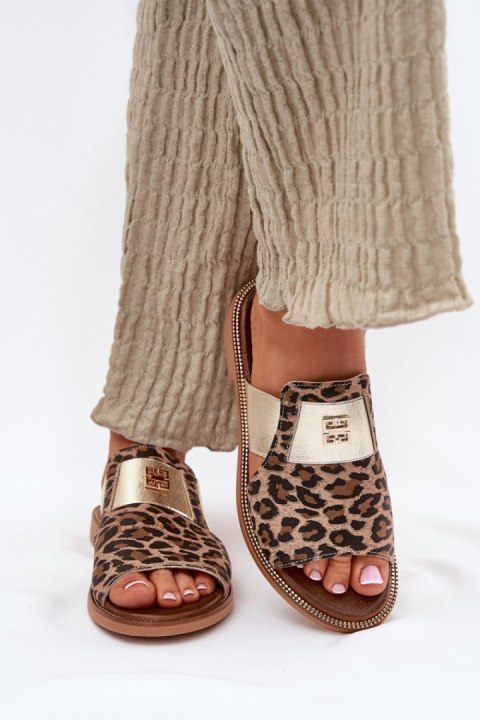 Klapki damskie Model Zazoo 40423 Panterka - Step in style Klapki damskie Model Zazoo 40423 Panterka - Step in style