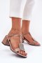 Sandały damskie skórzane Model Vinceza 91134 Beige