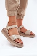 Sandały damskie skórzane Model Zazoo 40443 Beige