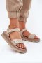 Sandały damskie skórzane Model Zazoo 40443 Beige