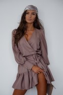 Sukienka damska Model Anna Krótka 286143828 Mocca - LaBalancia