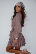 Sukienka damska Model Anna Krótka 286143828 Mocca - LaBalancia